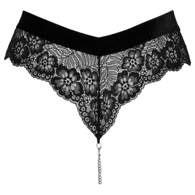 Cottelli Lingerie Lace Briefs with Chain Cottelli Lingerie Lace Briefs with Chain
