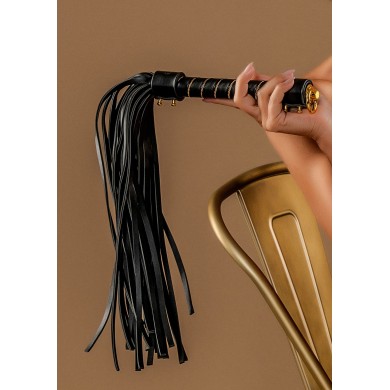 Black Faux Leather Whip Black Faux Leather Whip