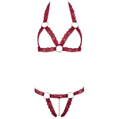 Cottelli Lingerie Set in Stretch Lace Red Cottelli Lingerie Set in Stretch Lace Red