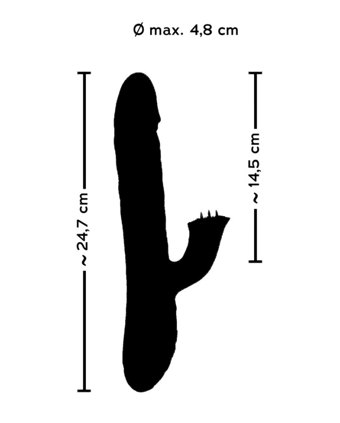 Sweet Smile Thrusting & Rotating Vibrator Sweet Smile Thrusting & Rotating Vibrator