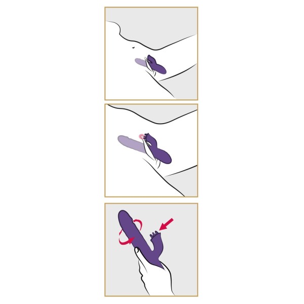 Sweet Smile Thrusting & Rotating Vibrator Sweet Smile Thrusting & Rotating Vibrator