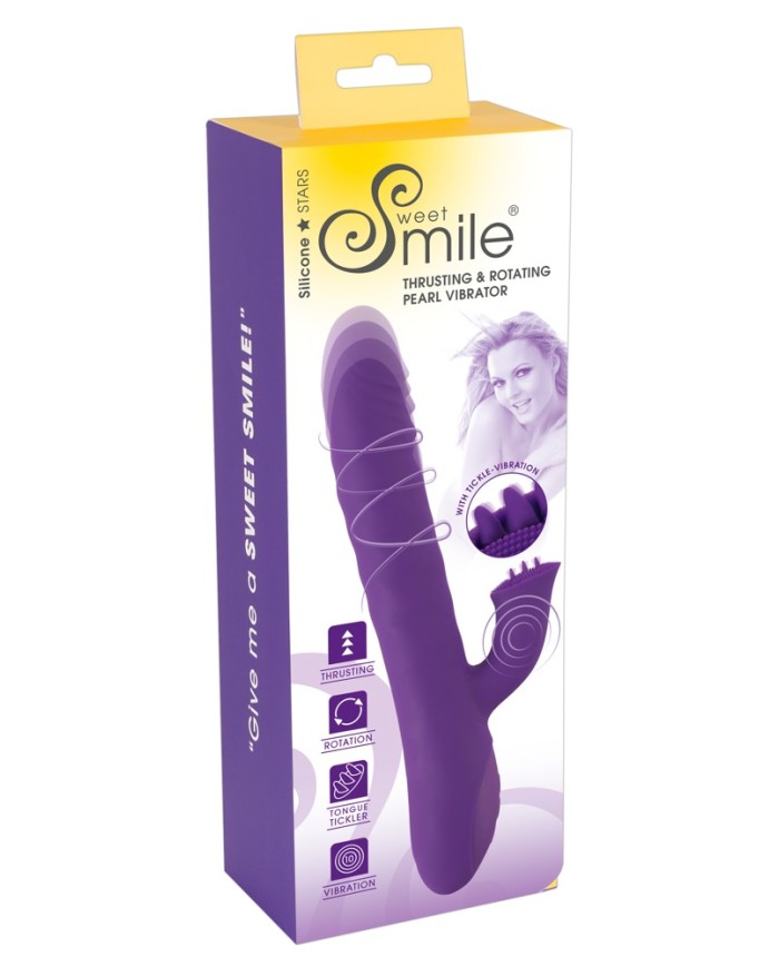 Sweet Smile Thrusting & Rotating Vibrator Sweet Smile Thrusting & Rotating Vibrator
