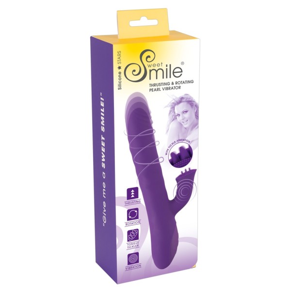 Sweet Smile Vibratore Rabbit con Spinta e Rotazione Sweet Smile Vibratore Rabbit con Spinta e Rotazione