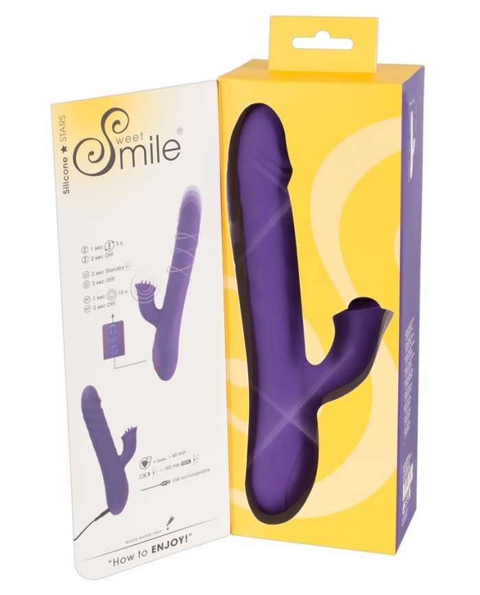 Sweet Smile Thrusting & Rotating Vibrator Sweet Smile Thrusting & Rotating Vibrator