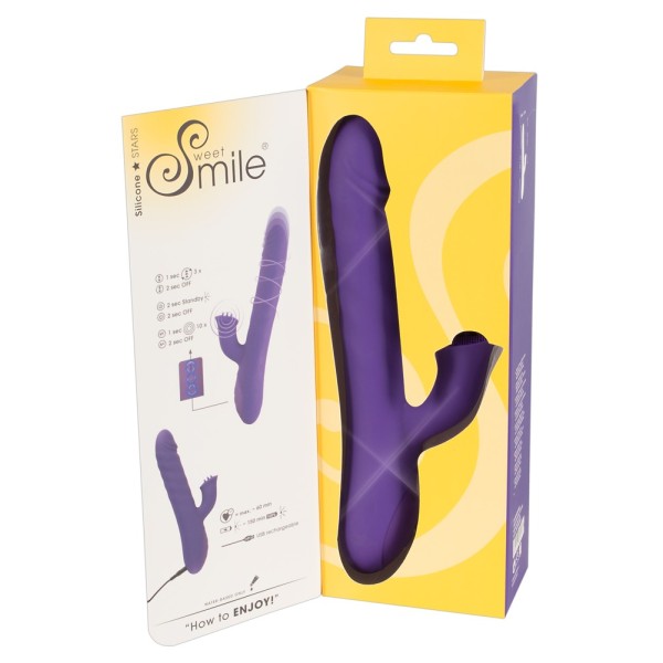 Sweet Smile Vibratore Rabbit con Spinta e Rotazione Sweet Smile Vibratore Rabbit con Spinta e Rotazione
