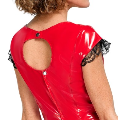 Black Level Red Vinyl Dress Black Level Red Vinyl Dress