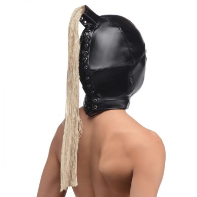 Strict Maschera Bondage con Coda di Cavallo Strict Maschera Bondage con Coda di Cavallo