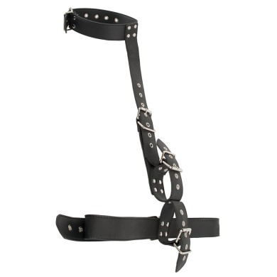 Vegan Fetish Bondage Set with Adjustable Collar, Cuffs & Waist Strap Vegan Fetish Bondage Set with Adjustable Collar, Cuffs & Waist Strap