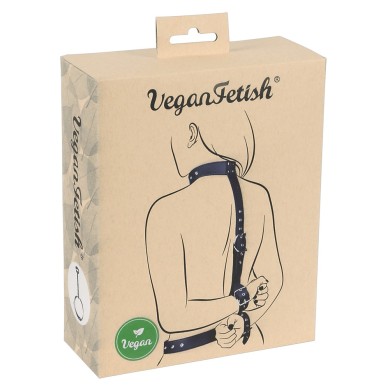 Vegan Fetish Bondage Set with Adjustable Collar, Cuffs & Waist Strap Vegan Fetish Bondage Set with Adjustable Collar, Cuffs & Waist Strap