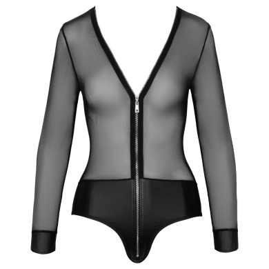 Cottelli PARTY Body Trasparente con Slip Integrato e Zip Frontale Cottelli PARTY Body Trasparente con Slip Integrato e Zip Frontale