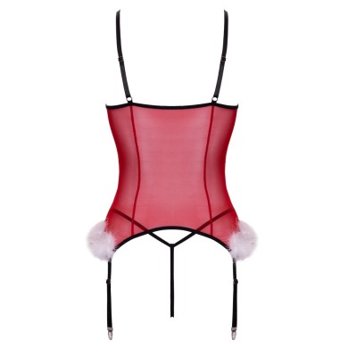 Cottelli Christmas Corset and String Set Cottelli Christmas Corset and String Set