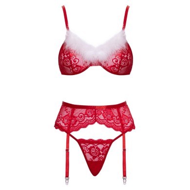 Cottelli 3-Piece Christmas Bra Set Cottelli 3-Piece Christmas Bra Set