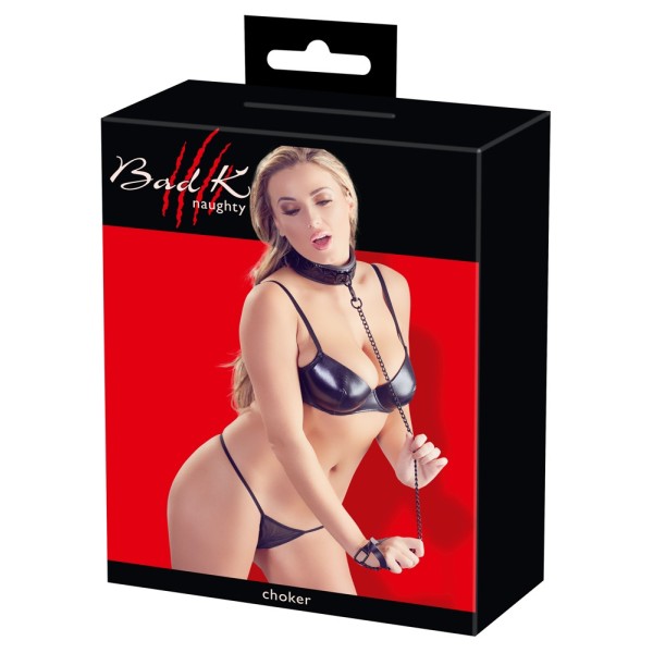Bad Kitty Collar with Leash Bad Kitty Collar with Leash