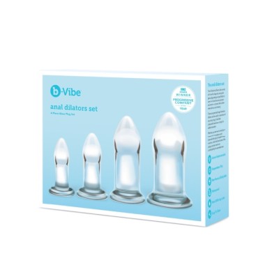 b-Vibe Set di Dilatatori Anali in Vetro b-Vibe Set di Dilatatori Anali in Vetro