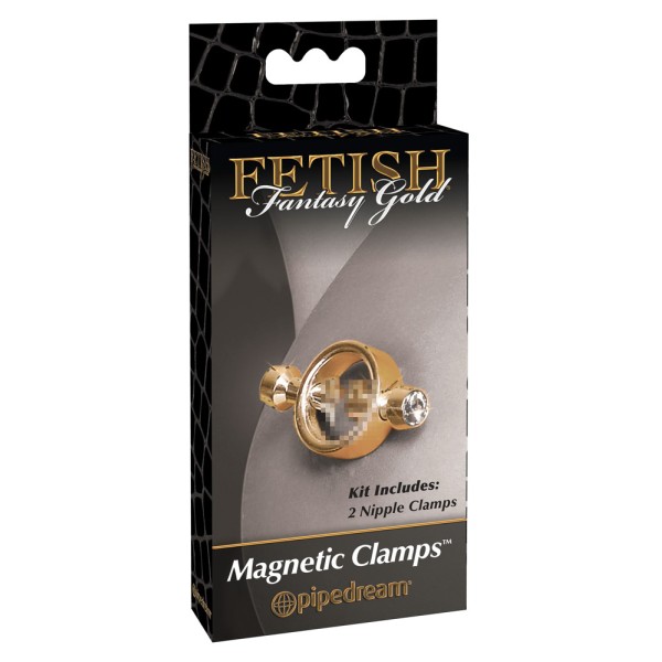 Fetish Fantasy Gold Magnetic Clamps Fetish Fantasy Gold Magnetic Clamps