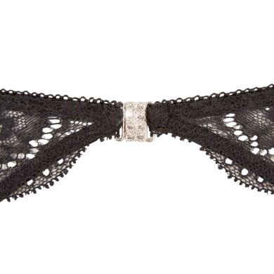 Abierta Fina Sexy Set 3 pz in Pizzo Nero Abierta Fina Sexy Set 3 pz in Pizzo Nero