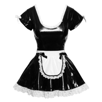 Black Level Sexy Vestito Lucido da Cameriera Black Level Sexy Vestito Lucido da Cameriera