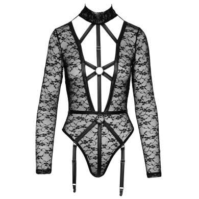 Cottelli Lingerie Body in Pizzo con Maniche Lunghe Cottelli Lingerie Body in Pizzo con Maniche Lunghe