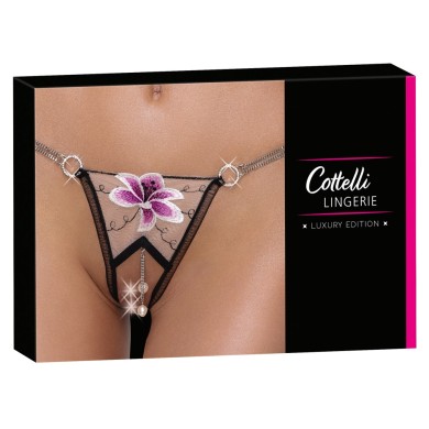 Cottelli Lingerie Perizoma Senza Cavallo con Fiore Cottelli Lingerie Perizoma Senza Cavallo con Fiore