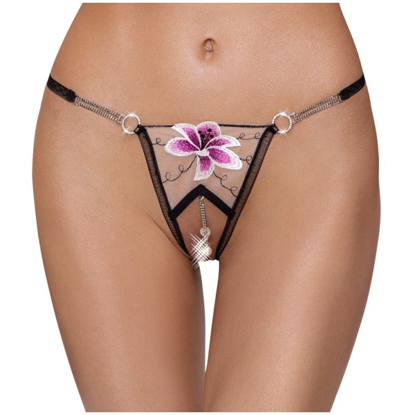 Cottelli Lingerie Perizoma Senza Cavallo con Fiore Cottelli Lingerie Perizoma Senza Cavallo con Fiore