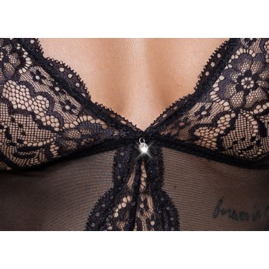 Cottelli Lingerie Body Senza Cavallo con Inserti in Pizzo Cottelli Lingerie Body Senza Cavallo con Inserti in Pizzo
